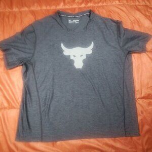 UA Under Armour Women's Project Rock Black Bull T-Shirt Size‎ XXL